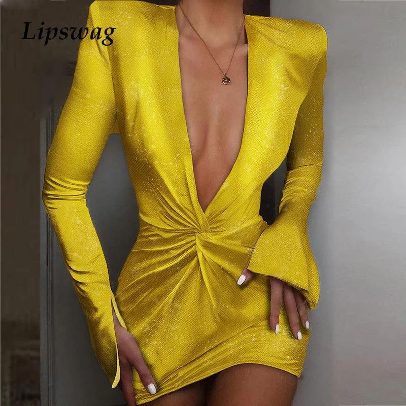 Для женщин сексуальная сатиновая Ночная сорочка Bodycon Вечерние Платье осеннее