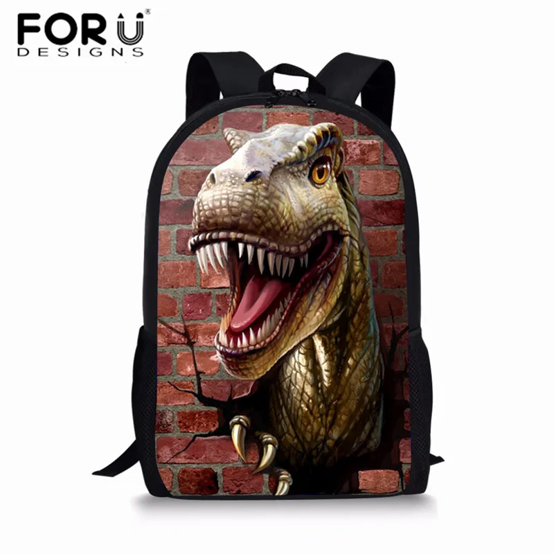 FORUDESIGNS Jurassic World детские школьные ранцы для мальчиков T-rex рюкзак в виде динозавра первичные Детские рюкзаки детская сумка на подарок Mochilas - Цвет: Z5070C