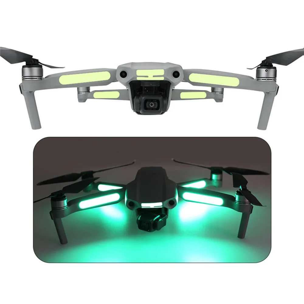 2PCS Drone Accessories Camera Sticker Luminous Stickers for Mavic Pro/Air/Autel EVO 2 DJI Mavic Air 2 RC Drone Arm