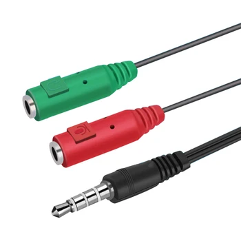 

3.5 Mm Jack Aux Audio Kabel 2 Female to 1 Male for Earphone Splitter Voor for Headphones microphone TXTB1