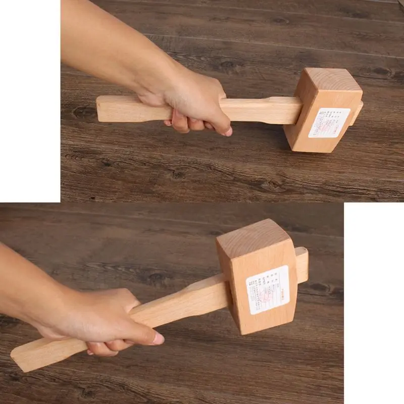 Quality Solid Beech Hammer Carpenter Wood Carving Mallet Smooth Surface Leathercraft and Woodworking Tool Handle | Инструменты