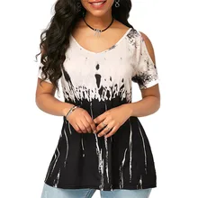 Plus Size 3XL Blouses Women 2020 Summer Short Sleeve Print Streetwear Casual Loose Tops Sexy Off Shoulder Ladies Blouse Shirts Plus Size 3XL Blouses Women 2020 Summer Short Sleeve Print Streetwear Casual Loose Tops Sexy Off Shoulder Ladies Blouse Shirts
