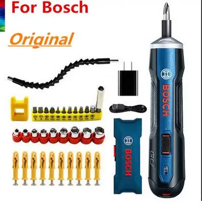set 1 Беспроводная отвертка для Bosch Go 3,6 V оригинальная литиевая мини-батарея наивысшего качества продукта - Цвет: set 1
