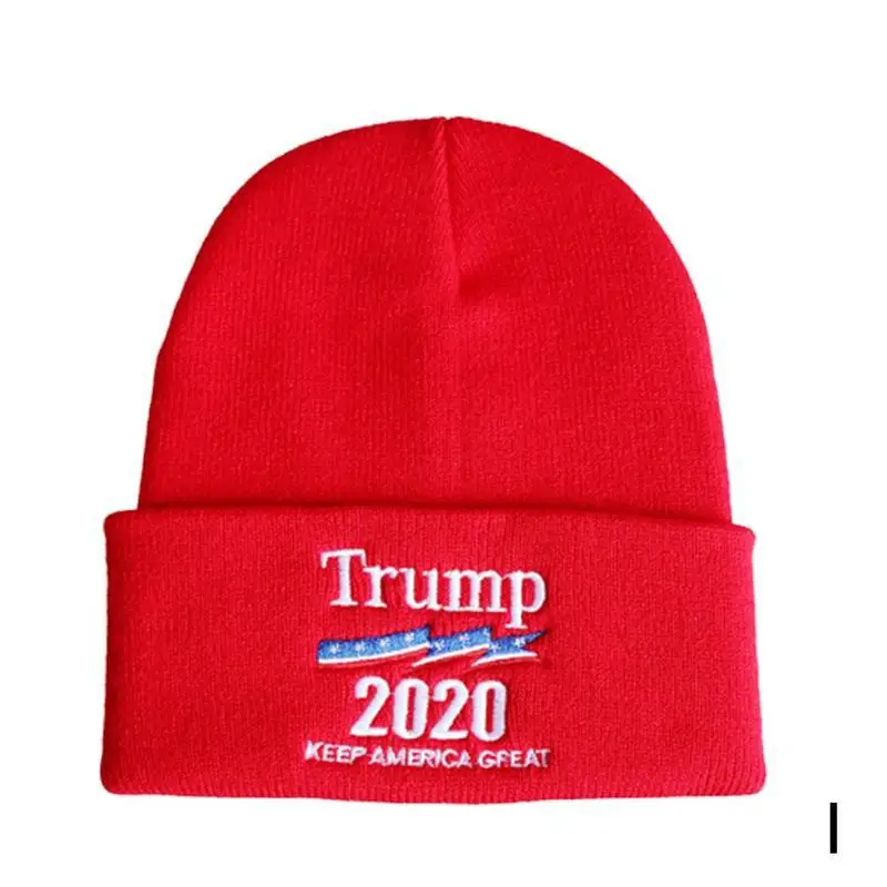 Новинка, горячая распродажа, шерстяная вязаная шапка унисекс с вышитым рисунком американского флага, зимняя теплая шапка в стиле хип-хоп для мужчин и женщин - Цвет: I