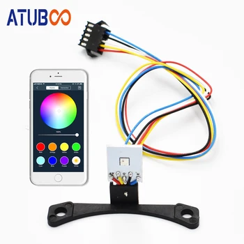 

12V RGB Demon Eye LED Devil Angel Eye For 2.5" or 3.0" Hella Q5 Hid Projector Lens Headlight Kit Cellphone App Control