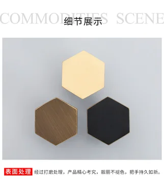 

Gold Antique Brass Hexagon Knobs Cabinet Knob Handle Dresser Knobs Drawer Pulls Kitchen Furniture Hardware