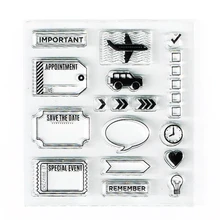 

traveler's journal stamps transparent cear silicone stamps planner travel stamps