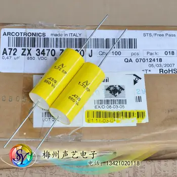 

2pcs Free shipping AV MKP 850V 0.47uf 474 470N made in Italy