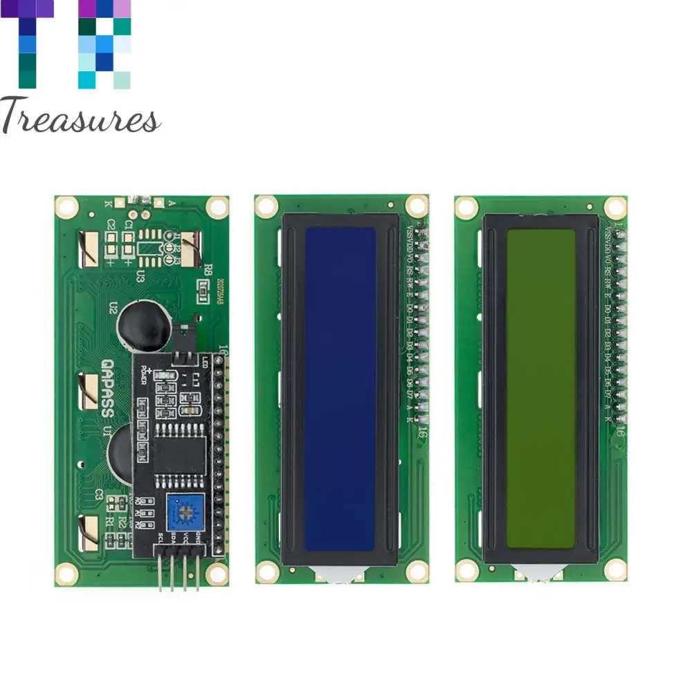 10 шт. ЖК-дисплей 1602 дюйма Φ 16x2 символа PCF8574T PCF8574 интерфейс IIC I2C 5 В | Электроника
