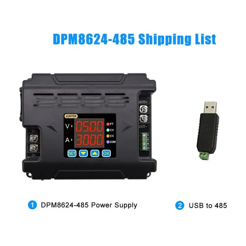 DPM8624-485 DPM8624 DC-DC цифровой пульт дистанционного постоянный ток бак Связь Питание понижающий Напряжение 60V 24A - Цвет: DPM8624-485