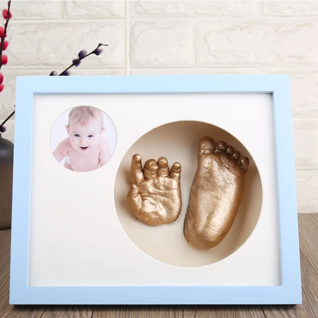 Moule à Main et Pied en 3D pour Nouveau-Né, Cadre Photo, Kit de Plâtre pour  Bébé, Clone Stéréo, Empreinte de Main, Argile Douce, Souvenirs - AliExpress