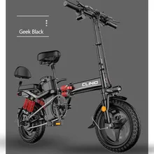Bicicleta Eléctrica de Montaña, 48 V, 15 Ah, 32 Ah, 400 W, 14 Pulgadas, Potente, Deportiva, Máxima Aceleración, para Ciudad