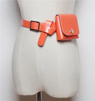 

2020 new PU leather detachable belt small waist bag women bag women belt bag fur fanny pack