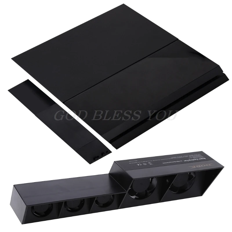 

New Promotion Fans USB Fan Cooler External Turbo Temperature Control 5 Cooler for Sony Playstation 4 PS4 Gaming Console