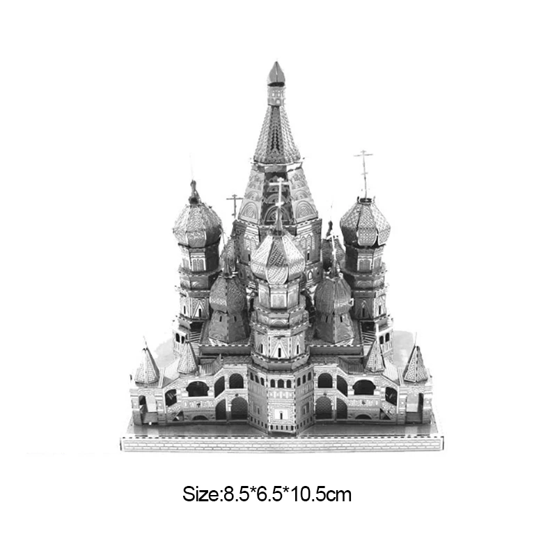 Строительный класс 3D Трехмерная металлическая головоломка ручной работы Сборная модель Сделай Сам взрослые творческие Обучающие игрушки подарок - Цвет: 14