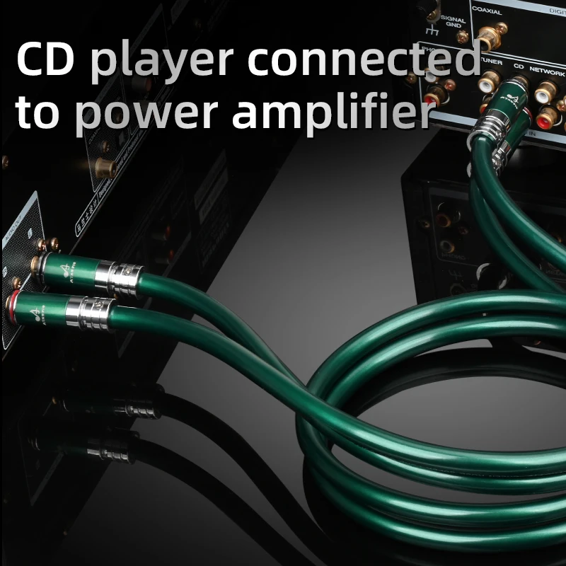 Fidelidade Cabo Rca Hi-end 6n Occ 2rca Macho ao Cabo de Áudio Masculino Interconnct para cd e Amplifer um Par de Alta - Image 6