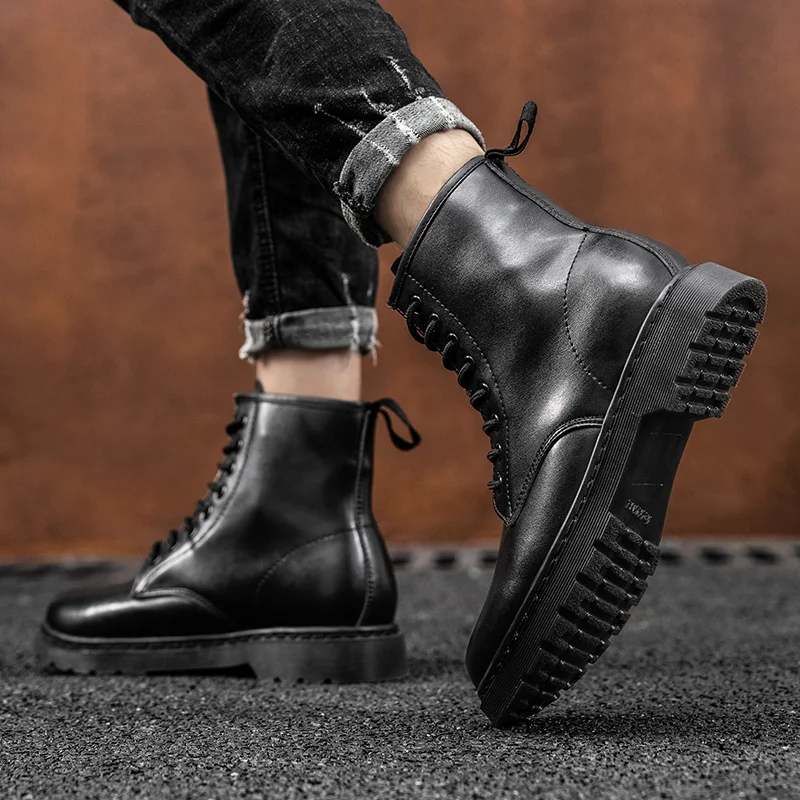 Boots Men Winter Casual Shoes Leather Boots men leather boots