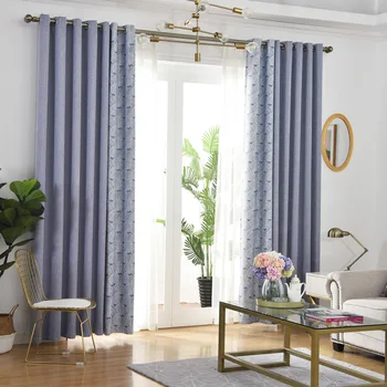 

5 Color Window Blackout Curtain Thickened Cotton Linen Shading Cutains For Living Room Bedroom Luxury Curtains Panel Drapes