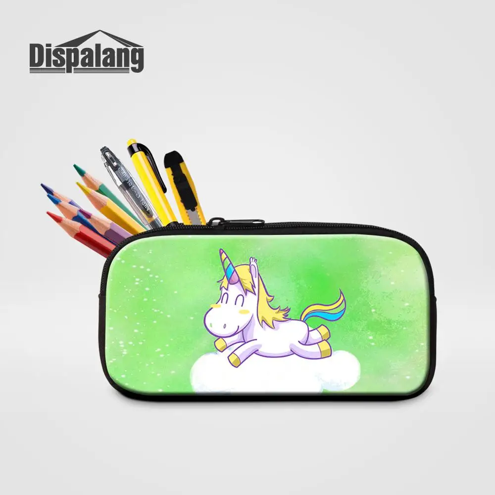 Pencil Case11 Модный чехол для карандашей с рисунком единорога для девушек, для студентов, маленькая коробка для ручек на молнии, женские милые косметички для путешествий, женский макияж - Цвет: Pencil Case11