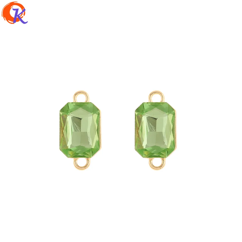 Green Cordial Дизайн 50 шт 10*20 мм аксессуары для ювелирных изделий/ручная работа/стразы для сережек/Сделай сам Изготовление ювелирных изделий/фурнитура для сережек - Цвет: Green
