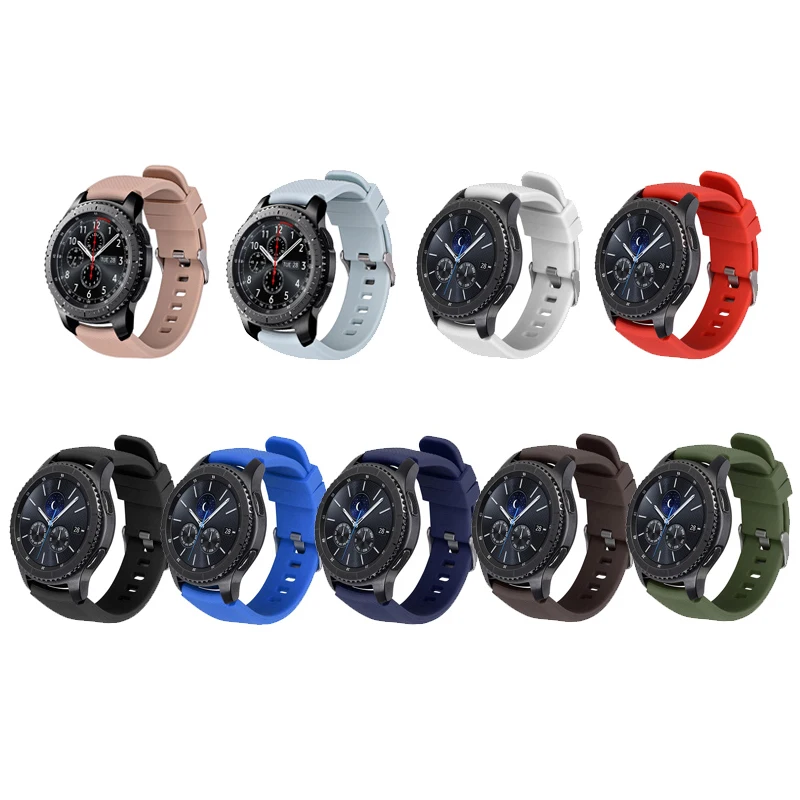 Шестерни S3 Frontier ремешок для samsung Galaxy watch 46/42 мм active/active 2 40/44 мм 20/22 мм ремешок для наручных часов amazfit bip gts/gtr ремешок для часов
