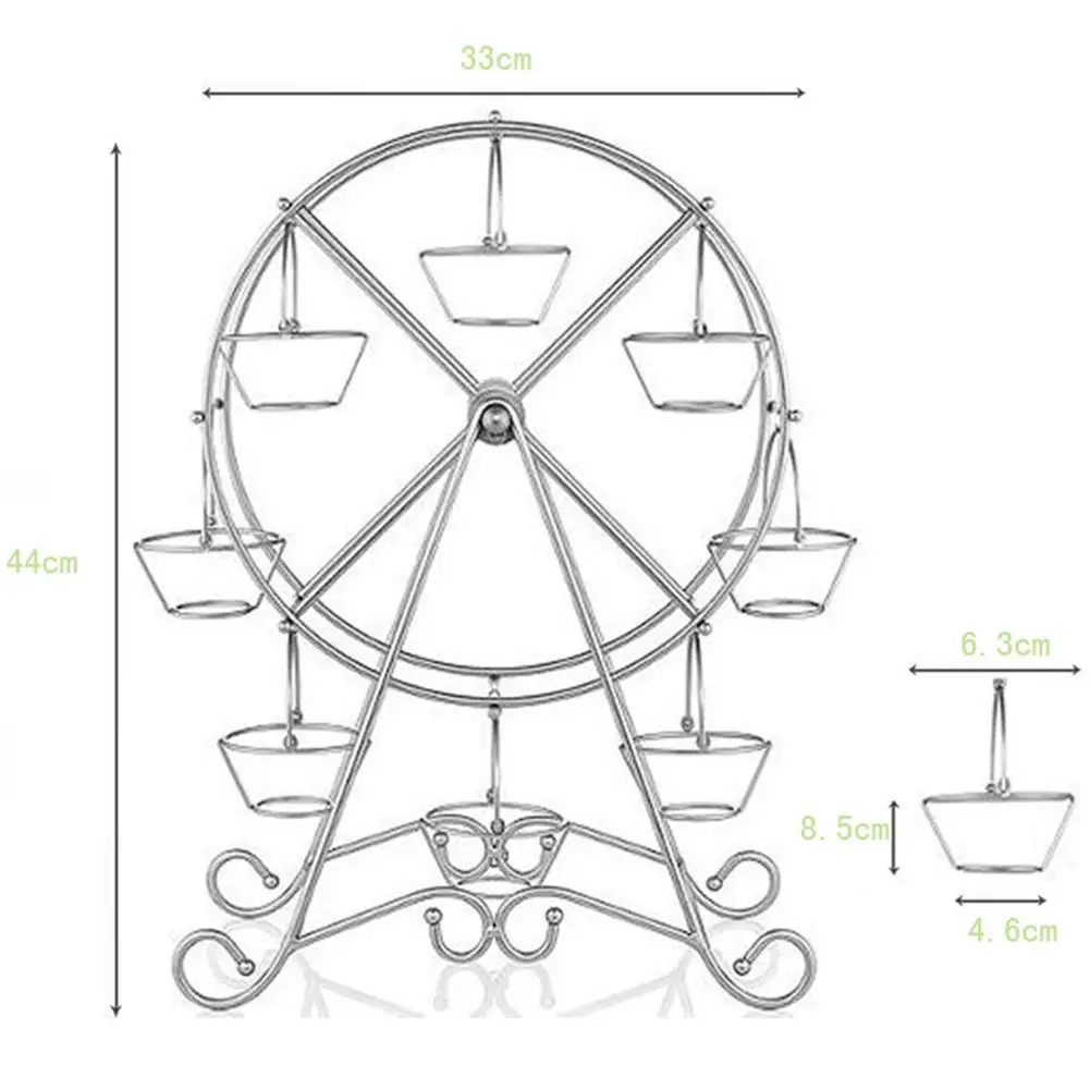 Metal Ferris Wheel Cupcake Holder Wedding Birthday Party Cake Stand Display Rack Hot !!!
