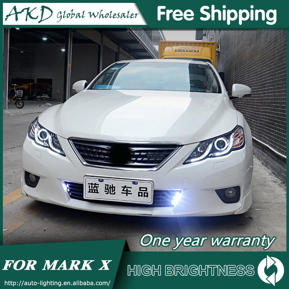 Головной светильник s для автомобиля Toyota Mark X 2010-2013 eiz DRL Дневной ходовой светильник светодиодный Биксеноновая лампа противотуманный светильник тюнинг автомобильные аксессуары