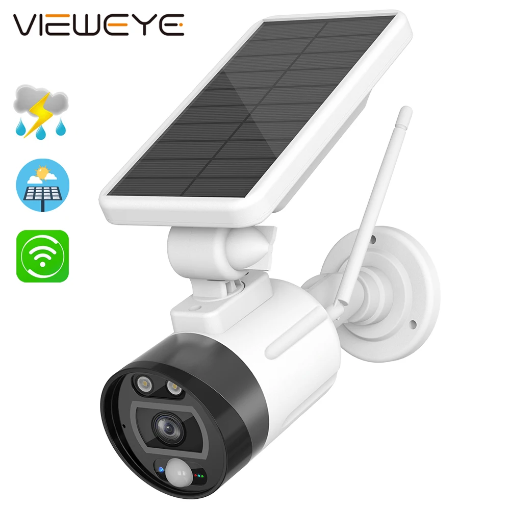Беспроводная уличная Wi-Fi камера видеонаблюдения на солнечной батарее 1080P |