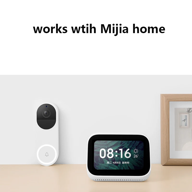 Xiaomi Mijia Youpin Xiaomo Интеллектуальный видео дверной звонок 1080P ультра чистый AI распознавание лица дистанционный Видеозвонок домашний