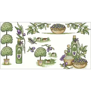 

Olive plantation patterns Counted Cross Stitch 11CT 14CT 18CT DIY Chinese Cross Stitch Kits Embroidery Needlework Sets