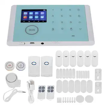 

Code Lock Wifi+GSM+GPRS Type Intelligent Home Security System Burglar Alarm DIY Wireless Kit for House Office Apartment Smart