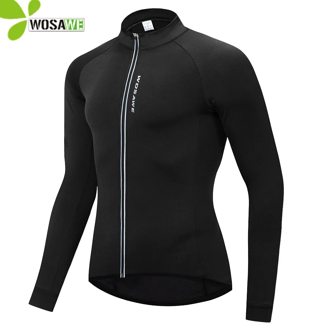 

WOSAWE Soft Shell Cycling Jackets Windproof Thermal Reflective Jersey Windbreaker Bicycle Riding Running Fleece Cycle Bike Coats
