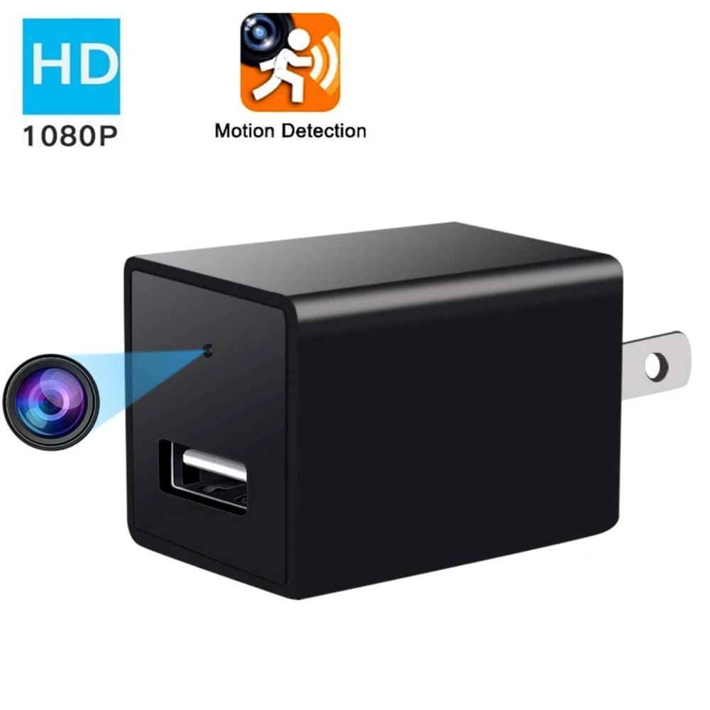 

Charger Adapter USB mini Camera Motion Detection HD Camera Video Recorder Remote View Loop DVR voice recorder Supports 128GB TF
