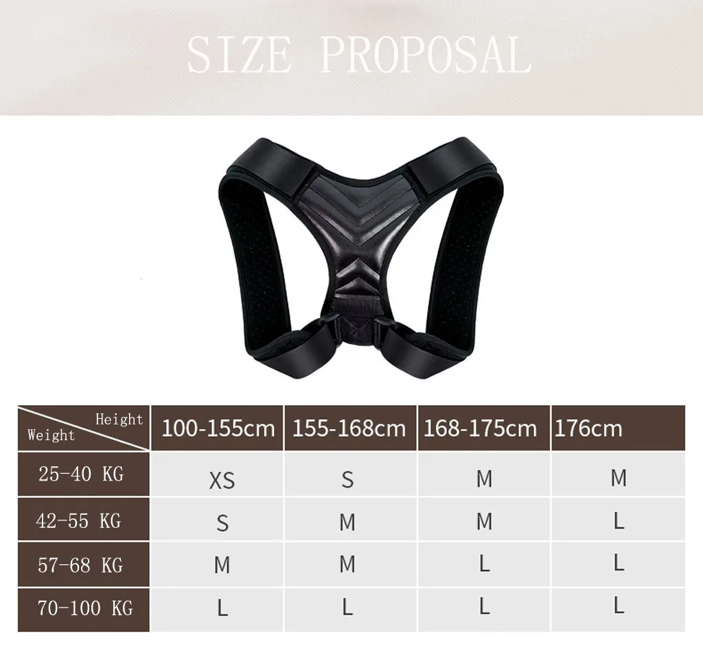 Бандаж поддерживающий пояс регулируемый Корректор осанки для спины ключицы