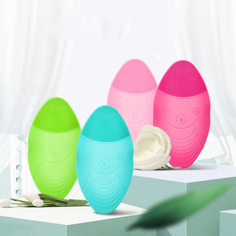 Wireless Charging Ipx8 Electric Facial Brush Cleaner Mini Hifu Deep Pore Cleaning Skin Limpieza Facial Smart Ultrasonic Face Cle