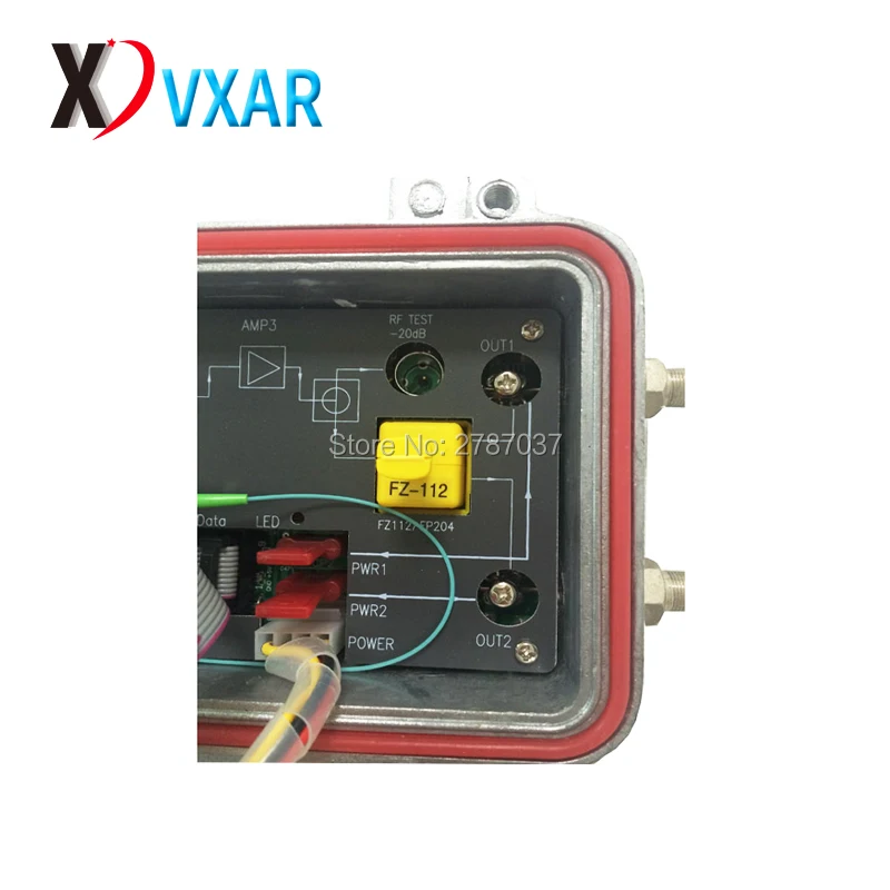 Catv  outdoor fiber optical  node  2 outputs AGC