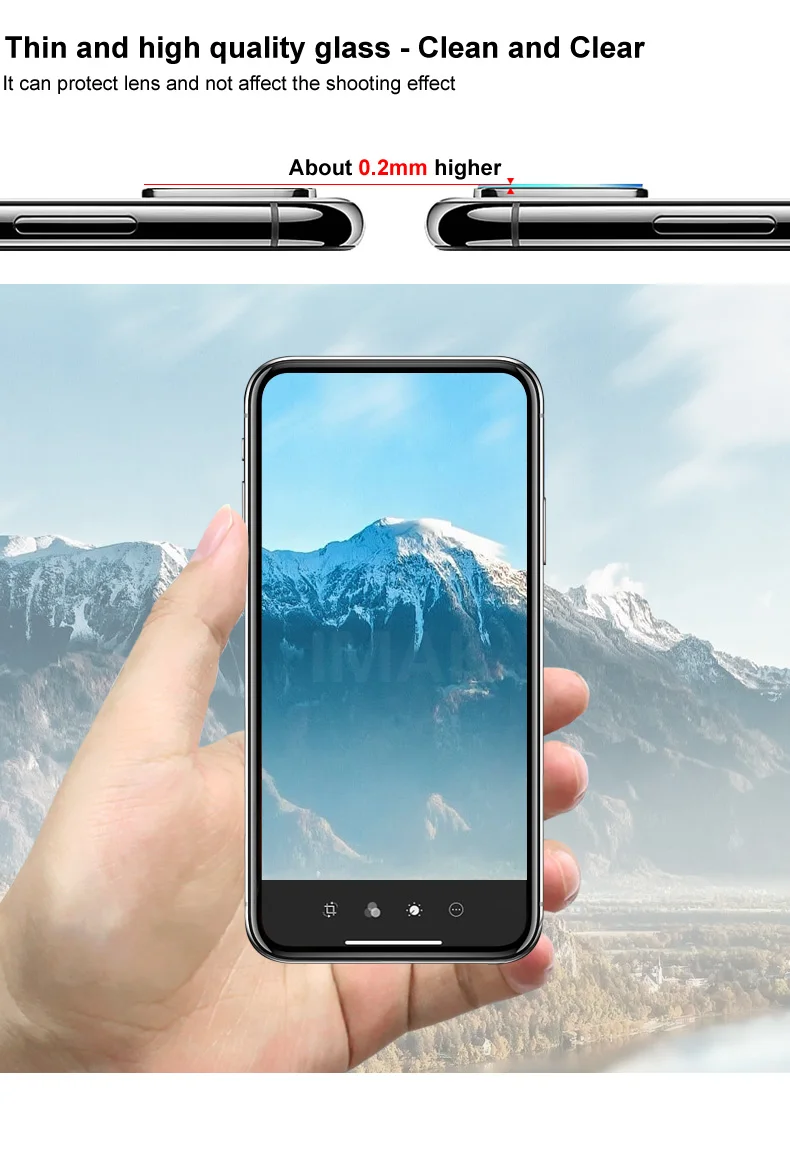 Imak 2 шт./упак. износостойкие Камера объектив Защитная пленка для Realme X2 Pro закаленное Стекло пленка Рено Ace