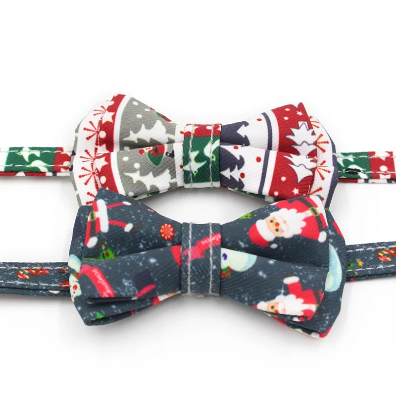 Щенок Рождество ошейники расклешенные бант ремень безопасности для животных с
