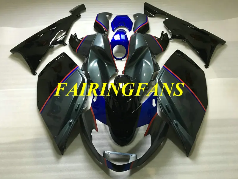 Мотоцикл обтекатель комплект для K1200S 05 06 07 08 K 1200S K1200 2005 2006 2007 2008 ABS серый черный Обтекатели кузова+ подарки BA10