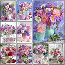 

DIY 5D Flower Diamond Painting Full Drill with Number Kits Home and Kitchen Fashion Crystal Rhinestone Gifts for Adults and Kids