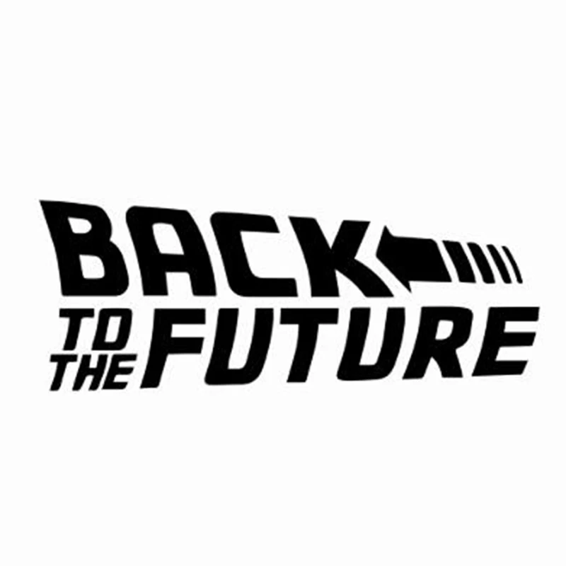 Black/Sliver Back To The Future Car Stickers Decoration Styling Window Bumper Vinyl Stikers and Decals Sticke C338 | Автомобили и