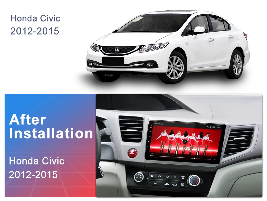 Perfect AWESAFE for Honda Civic 2012 2013 2014 2015 Car Radio Multimedia video player GPS No 2din 2 din Android 8.1 2G+32G 5