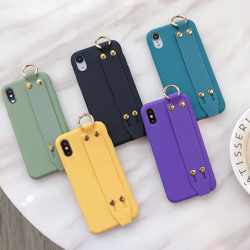 Противоударный Прозрачный чехол для телефона iphone 11 Pro XS Max 6 6s 7 8 Plus X XR карамельный