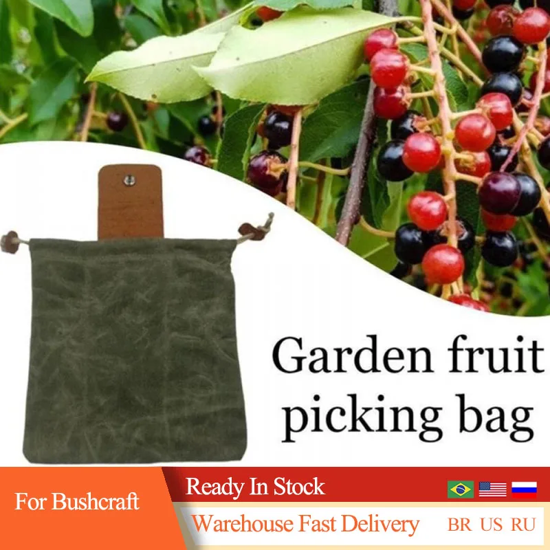Portable Outdoor Foraging Bag Fruit Picking Pouch Collapsible Berry