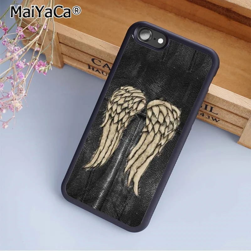 MaiYaCa Ходячие мертвецы Дэрил Диксон крыло чехол для телефона iPhone 5 6s 7 8 plus 11 pro X XR XS max