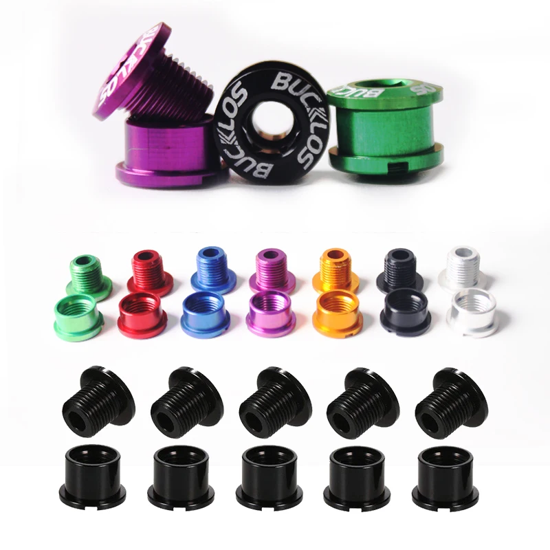 Bicycle Chainring Bolt Aluminum Alloy 6.5/8.5mm 4pc