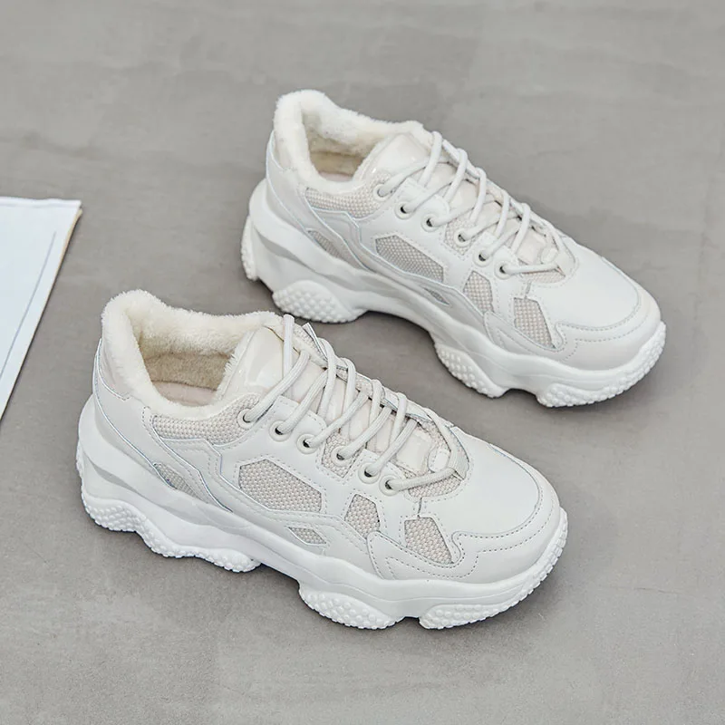 D01beige YRRFUOT/женские кроссовки; удобная женская трендовая обувь из сетчатого материала на шнуровке; обувь для отдыха; сезон весна; zapatos mujer; повседневная обувь для женщин - Цвет: D01beige