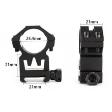 Стиль охотничий прицел крепление аксессуары 25 мм " /2 шт Универсальный Высокий профиль 20 мм Пикатинни Вивер скопы кольца