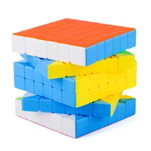 Скоростной Кубик Рубика шесть кубиков Рубика 6-Order белый фон блестящая сторона Pro гладкий легкий магический куб высокого заказа
