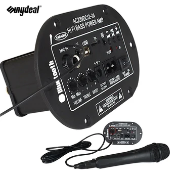 

New 30W 220V Bluetooth Amplifier Board Audio Car Amplificador USB dac FM radio TF Player Subwoofer DIY Amplifiers For Car Home